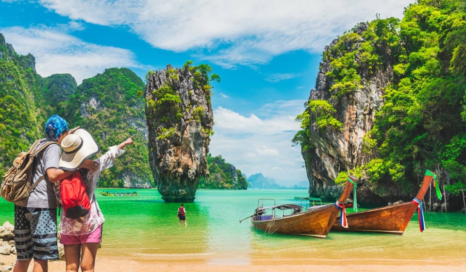 Phuket, a maior e mais turísticas das Ilhas da Tailândia,