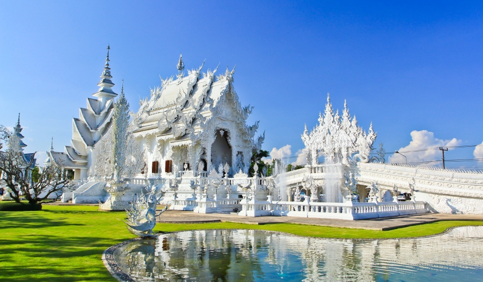 Wat Rong Khun, o famoso Templo Branco - Chiang Rai - Tailândia